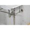 Kingston Brass 24Inch Console Sink with Brass Legs Single Hole, WhitePolished Nickel KVPB24187W1PN - alternate 2